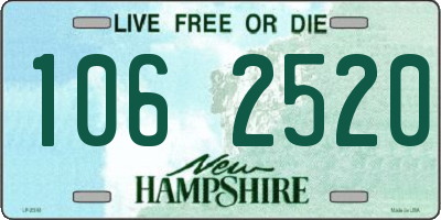 NH license plate 1062520