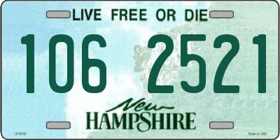 NH license plate 1062521