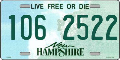 NH license plate 1062522