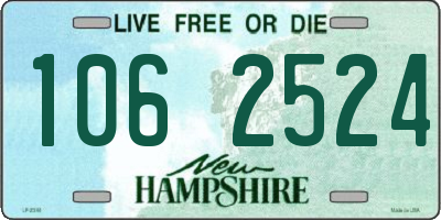 NH license plate 1062524