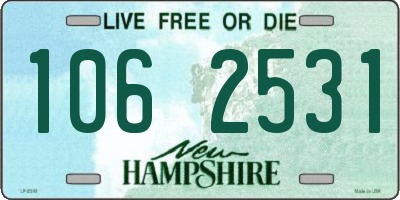 NH license plate 1062531