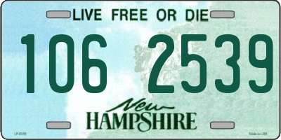 NH license plate 1062539