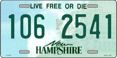 NH license plate 1062541