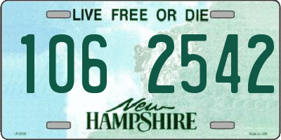 NH license plate 1062542