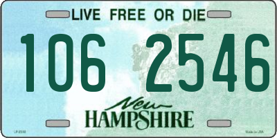 NH license plate 1062546