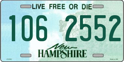 NH license plate 1062552