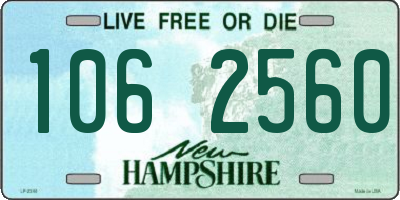 NH license plate 1062560