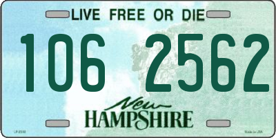 NH license plate 1062562