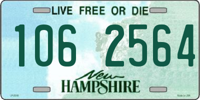 NH license plate 1062564