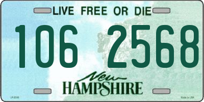 NH license plate 1062568