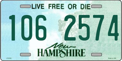 NH license plate 1062574