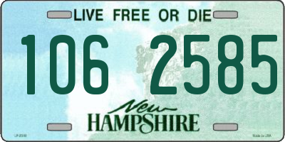 NH license plate 1062585