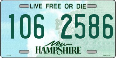 NH license plate 1062586