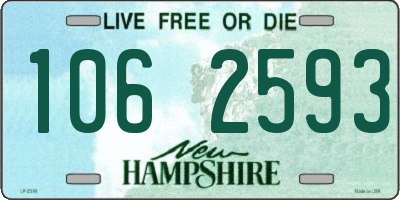 NH license plate 1062593