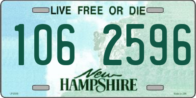 NH license plate 1062596