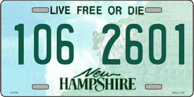 NH license plate 1062601