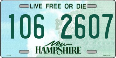 NH license plate 1062607
