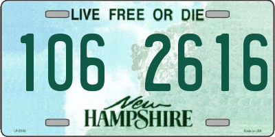 NH license plate 1062616