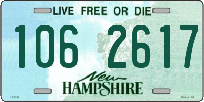 NH license plate 1062617