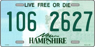 NH license plate 1062627