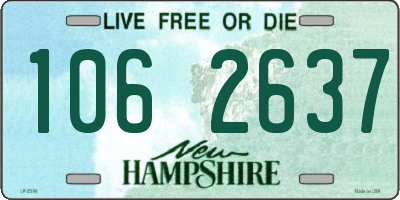 NH license plate 1062637