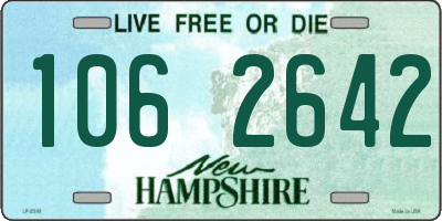 NH license plate 1062642