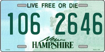 NH license plate 1062646