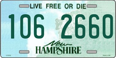 NH license plate 1062660