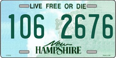 NH license plate 1062676
