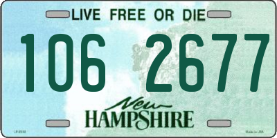 NH license plate 1062677