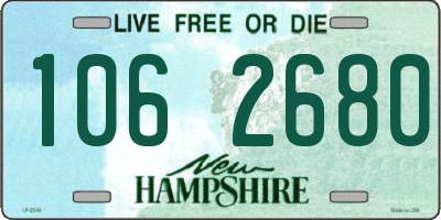 NH license plate 1062680
