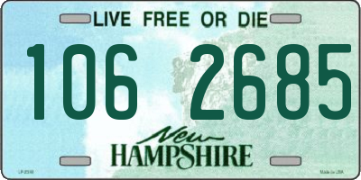 NH license plate 1062685