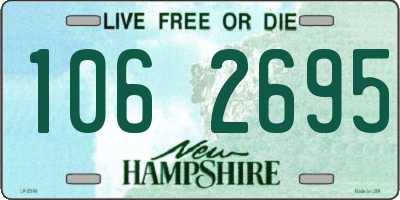 NH license plate 1062695