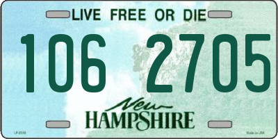 NH license plate 1062705