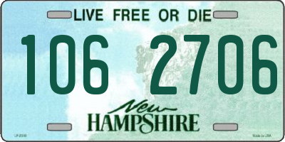 NH license plate 1062706