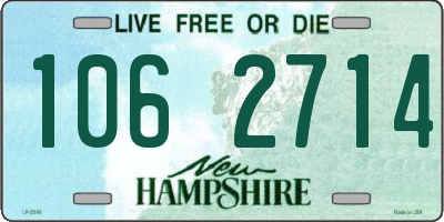 NH license plate 1062714