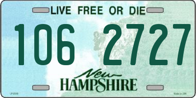 NH license plate 1062727