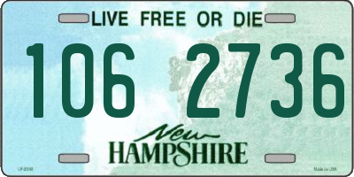 NH license plate 1062736