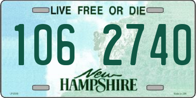 NH license plate 1062740