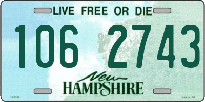 NH license plate 1062743