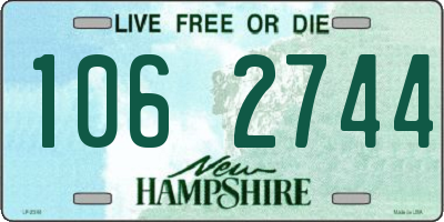 NH license plate 1062744