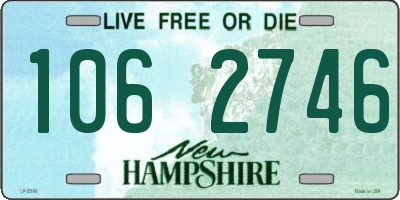 NH license plate 1062746