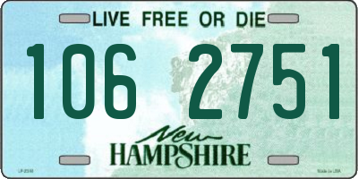 NH license plate 1062751