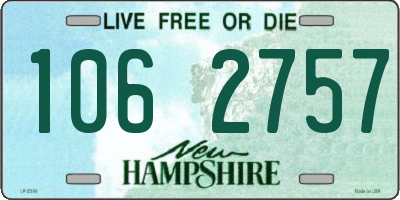 NH license plate 1062757