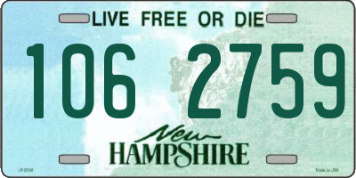 NH license plate 1062759