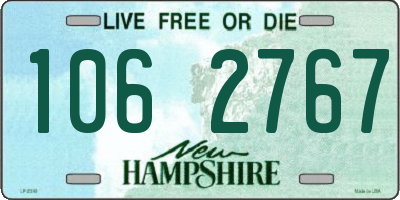 NH license plate 1062767