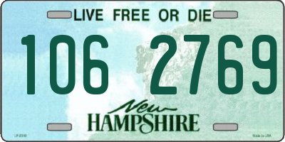 NH license plate 1062769