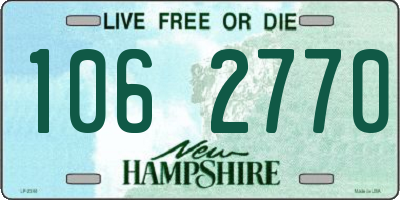 NH license plate 1062770