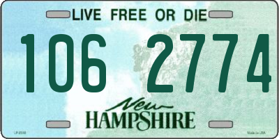 NH license plate 1062774