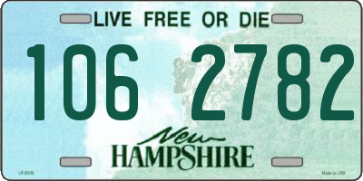 NH license plate 1062782